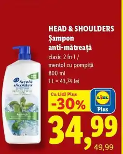 Lidl Head & Shoulders Șampon Anti-Mătreață Ofertă
