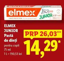 Lidl ELMEX JUNIOR Pastă de dinți Ofertă