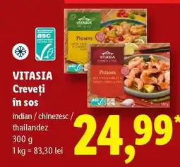 Lidl Vitasia Creveți în sos Ofertă