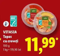 Lidl VITASIA Tapas cu creveți Ofertă