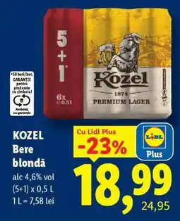 Lidl KOZEL Bere blondă Ofertă