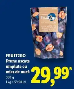 Lidl Fruit2Go Prune uscate umplute cu miez de nucă Ofertă