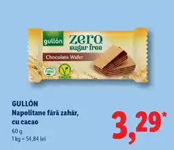 Lidl GULLÓN Napolitane fără zahăr, cu cacao Ofertă