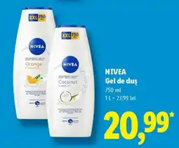 Lidl NIVEA Gel de duş Ofertă