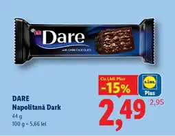 Lidl DARE Napolitană Dark Ofertă