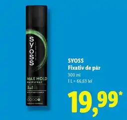Lidl SYOSS Fixativ de păr Ofertă