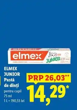 Lidl ELMEX JUNIOR Pastă de dinți Ofertă