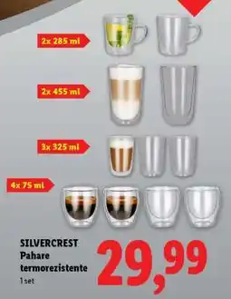 Lidl SILVERCREST Pahare termorezistente Ofertă
