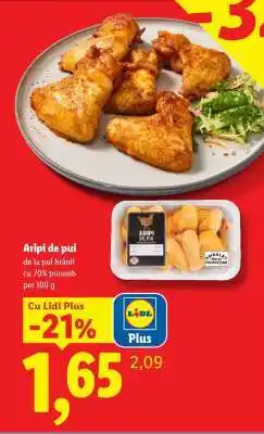 Lidl Aripi de pui Ofertă