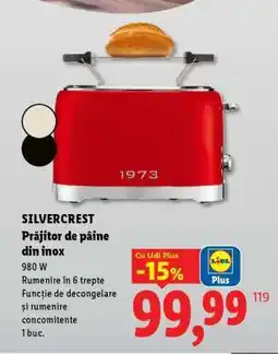 Lidl SILVERCREST Prăjitor de pâine din inox Ofertă