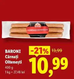 Lidl BARONI Cârnați Oltenești Ofertă