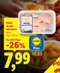 Lidl Pulpe de pui inferioare Ofertă
