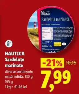Lidl Nautica Sardeluțe marinate Ofertă