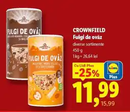 Lidl Crownfield Fulgi de ovăz Ofertă