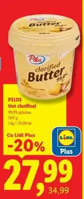 Lidl PILOS Unt clarificat Ofertă