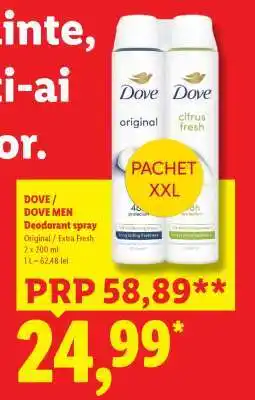 Lidl DOVE / DOVE MEN Deodorant spray Ofertă