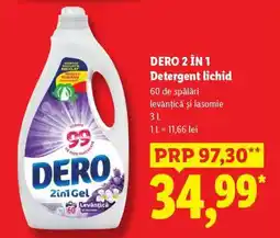 Lidl DERO 2 în 1 Detergent lichid Ofertă