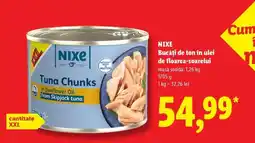 Lidl NIXE Bucăți de ton în ulei de floarea-soarelui Ofertă