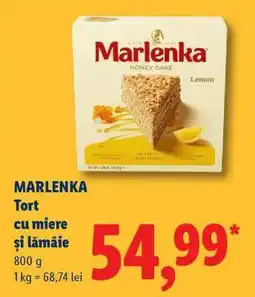 Lidl MARLENKA Tort cu miere și lămâie Ofertă