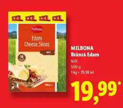 Lidl MILBONA Brânză Edam Ofertă