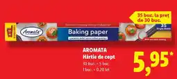 Lidl AROMATA Hârtie de copt Ofertă