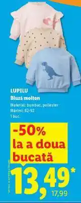 Lidl LUPILU Bluză molton Ofertă