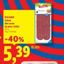 Lidl DULANO Salam din carne de porc, feliat Ofertă