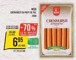 Mega Image Meda crenvurști cu piept de pui Ofertă