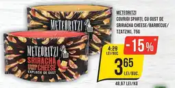 Mega Image Meteoritzi covrigi sparti cu gust de sriracha cheese Ofertă