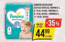 Mega Image Pampers active baby Ofertă
