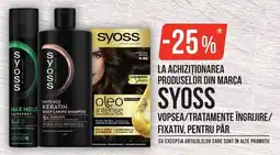 Mega Image Syoss vopsea/tratamente îngrijire/fixativ, pentru păr Ofertă