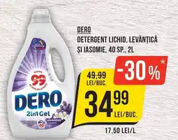 Mega Image Dero detergent lichid, levantica si iasomie Ofertă