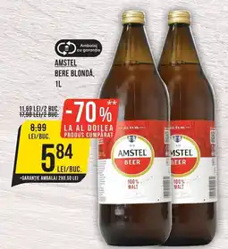 Mega Image Amstel bere blondă Ofertă
