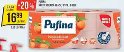Mega Image Pufina hârtie igienică peach Ofertă