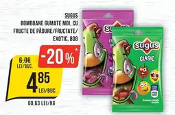 Mega Image Sugus bomboane gumate moi cu fructe de pădure/fructate/exotic Ofertă