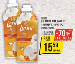 Mega Image Lenor balsam de rufe Ofertă