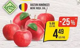 Mega Image Grădina Mega Gusturi Românești Mere Roșii, Cal. I Ofertă