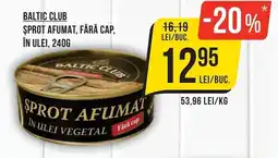 Mega Image Baltic Club șprot afumat Ofertă