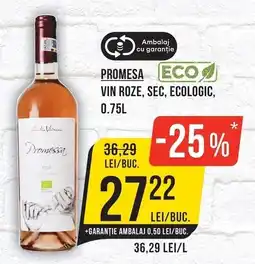 Mega Image Promessa vin roze Ofertă