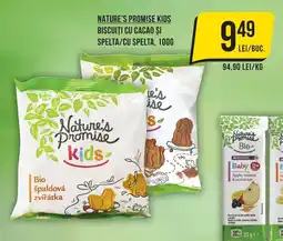 Mega Image Nature's Promise Kids Biscuiti cu cacao si spelta/cu spelta Ofertă