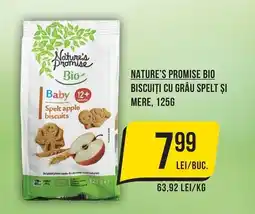Mega Image Nature's Promise Bio Biscuiti cu grâu spelt și mere Ofertă