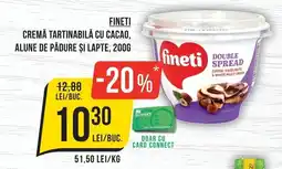 Mega Image Fineti cremă tartinabilă cu cacao, alune de pădure și lapte Ofertă