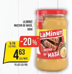 Mega Image LaMinut muștar de masă Ofertă