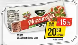 Mega Image Delaco mozzarella fresca Ofertă