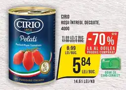 Mega Image Cirio roșii întregi, decojite Ofertă