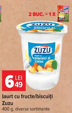 Carrefour Zuzu laurt cu fructe/biscuiti Ofertă