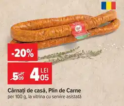 Carrefour Cârnați de casă, Plin de Carne Ofertă