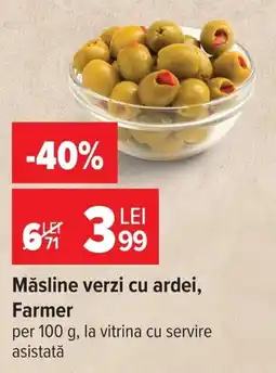 Carrefour Farmer măsline verzi Ofertă