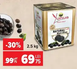 Carrefour Yunus natural black olives Ofertă