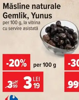 Carrefour Gemlik măsline naturale Ofertă